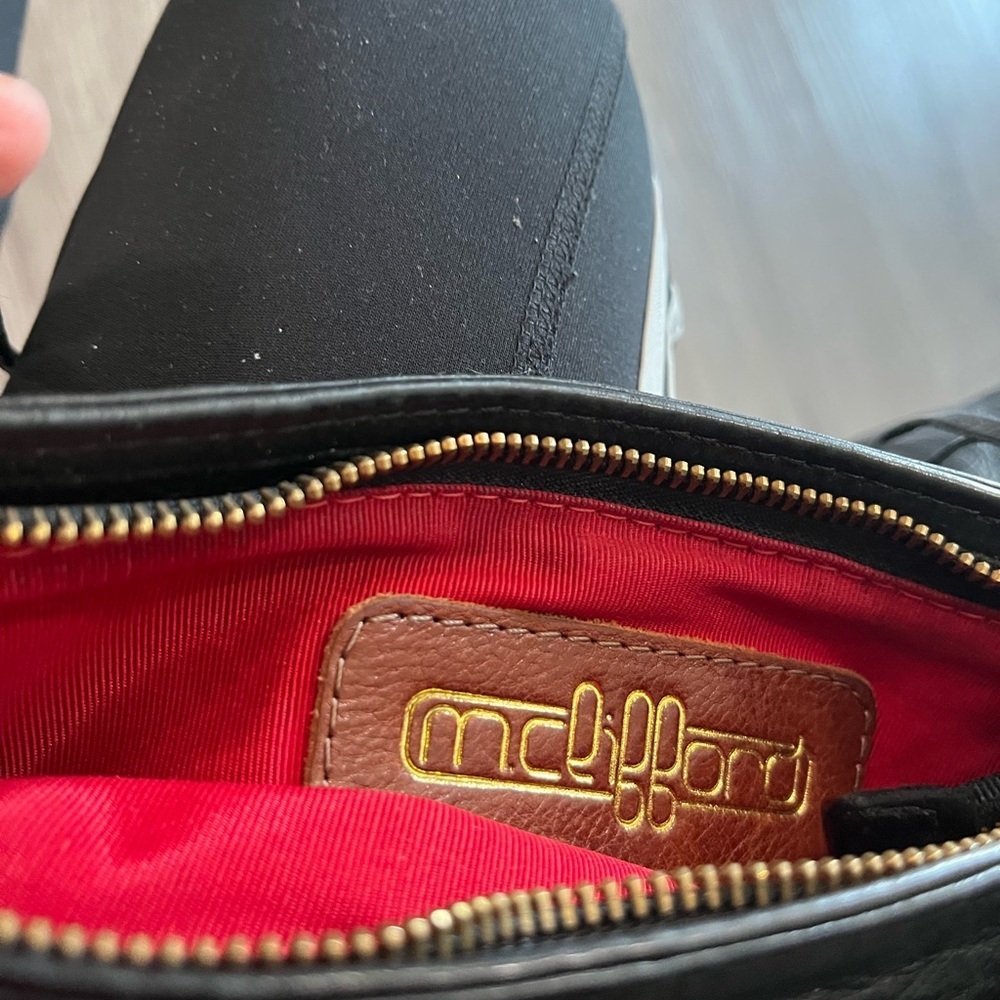Elegant Black Leather Crossbody Bag Mceifford - Picture 6 of 6